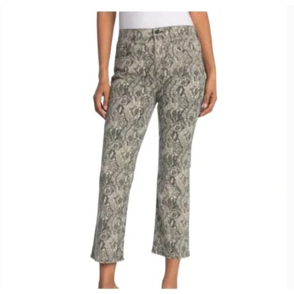 VERONICA BEARD Carolyn Snakeskin High Rise Jeans Sz 28/6 - Picture 1 of 7
